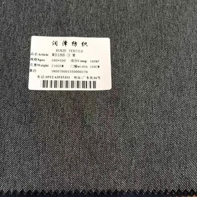 Medium Weight Polyester Twill Gabardine Denim Fabric for Textile Manufacturing
