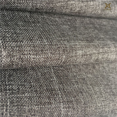 600D Melange Black White Yarn Woven Cationic Oxford Fabric Polyester Imitation Linen Fabric
